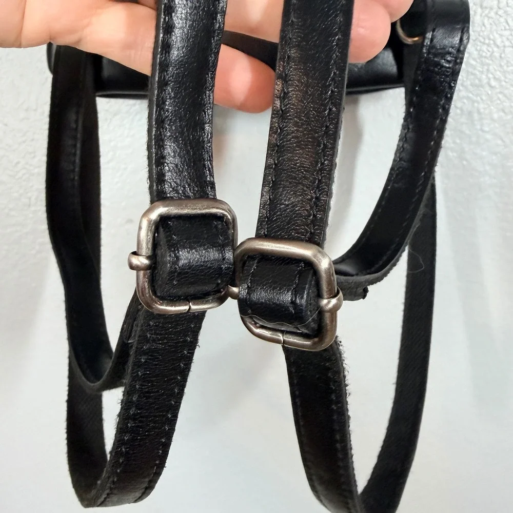 Patricia Nash Backpack Women's Black Leather KIMINA Whipstitch Boho Handcrafted